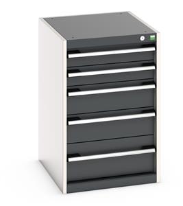 Cabinet consists of 2 x 100mm, 2 x 150mm and 1 x 200mm high drawers 100% extension drawer with internal dimensions of 400mm wide x 525mm deep. The drawers... Bott Cubio Drawer Cabinets 525 x 650 Engineering tool storage cabinets